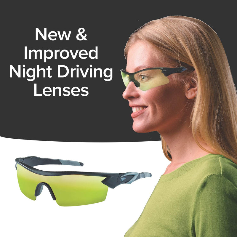 Polarized Night Glasses, As Seen on TV Sport Glasses with Green Lenses Reduce Glare To Improve Night Vision, 2 Pack, Holiday Gift - BeesActive Australia