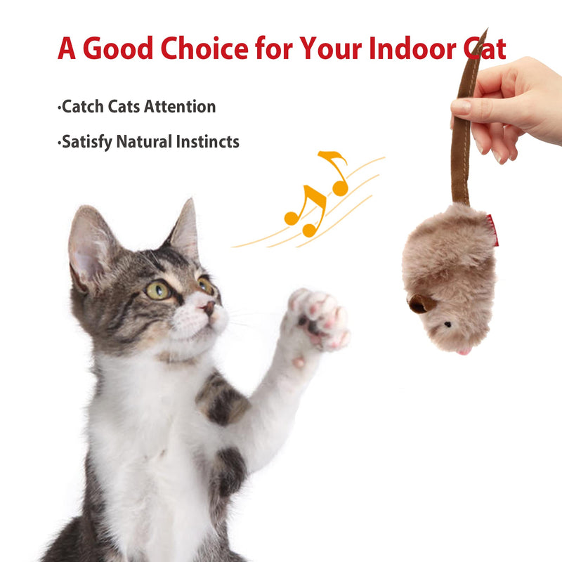 Gigwi Chirping Bird Cat Toy Set, Interactive Chasing Toy for Indoor Cat, Motion Activated Kitten Play Toy, Squeaky Cat Animal Feather Toy for All Breeds Cat Kicker Bird+Mouse - BeesActive Australia