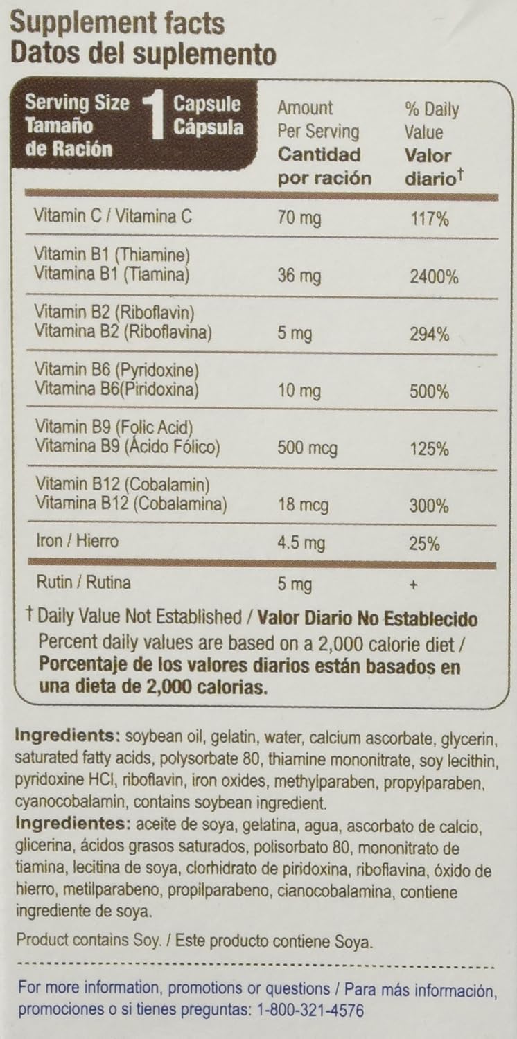 Bedoyecta Multivitamin and Supplement for Men and Women, 50 Capsules