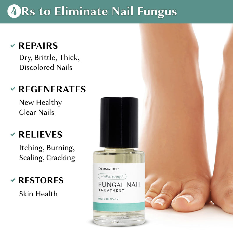 Extra Strength Toenail Fungus Treatment Antifungal Nail Fungus Treatment for Toenail - Repairs Fungal Nails Fingernails and Toe Nail Fungus Treatments 0.5 Fl Oz (Pack of 2)