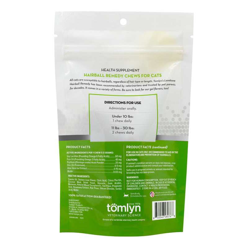 TOMLYN Hairball Remedy Laxatone Chews