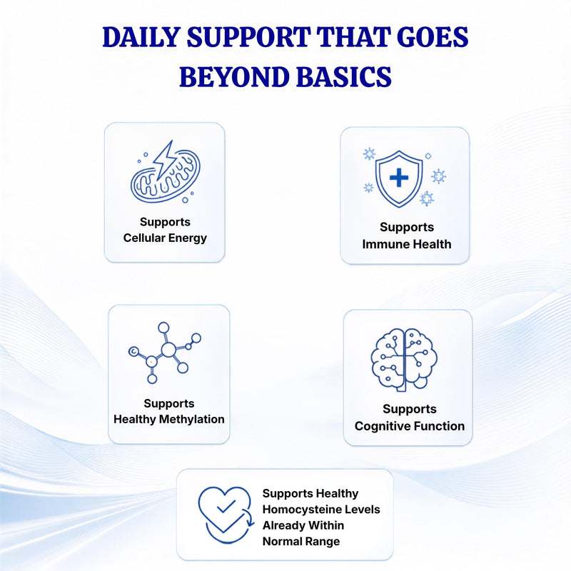 Methylated Multivitamin with 5-MTHF Folate & Methyl B12, 180 Capsules | Multivitamin for Men and Women with bioavailable B vitamins, B2, B6 & folate to support methylation and wellness