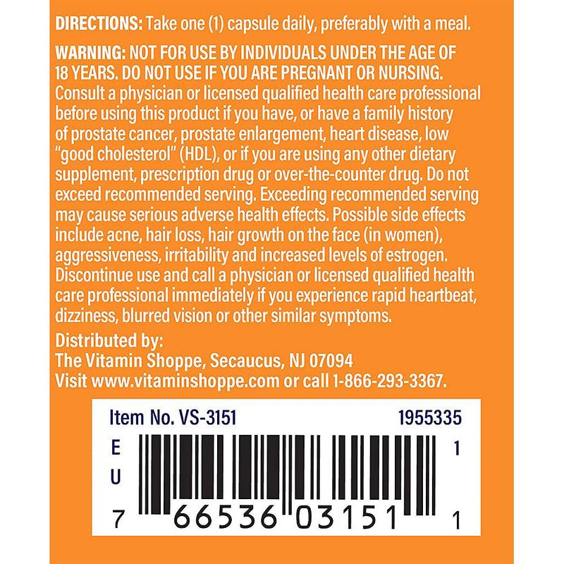 The Vitamin Shoppe DHEA 25MG, Hormonal and Healthy Aging (120 Capsules)