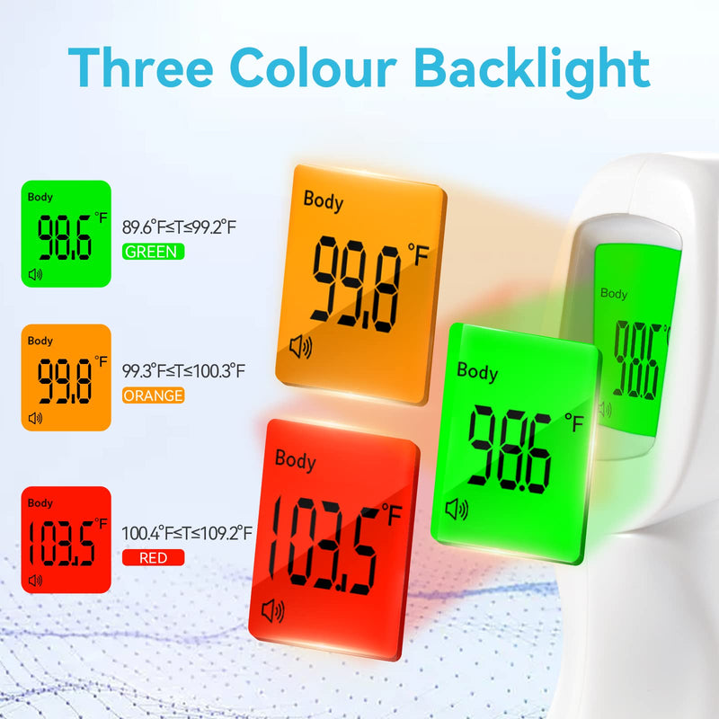 Berrcom Digital Non Contact Infrared Forehead Thermometer Contactless Thermometer 3 in 1 for Kids Infant Adult Fever Check Thermometer Temperature Gun for Baby White - BeesActive Australia