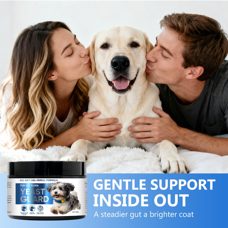 Yeast Infection Treatment for Dogs - Soothing Ear & Skin Relief for Itch & Inflammation, Natural Dog Allergy Support