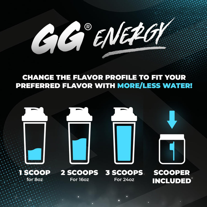 Gamer Supps GG Energy - Chug Juice by LazarBeam (100 Servings) - Keto Friendly Gaming Energy and Nootropic Blend, Sugar Free + Caffeine + Vitamins + Immune Support, Powder Drink