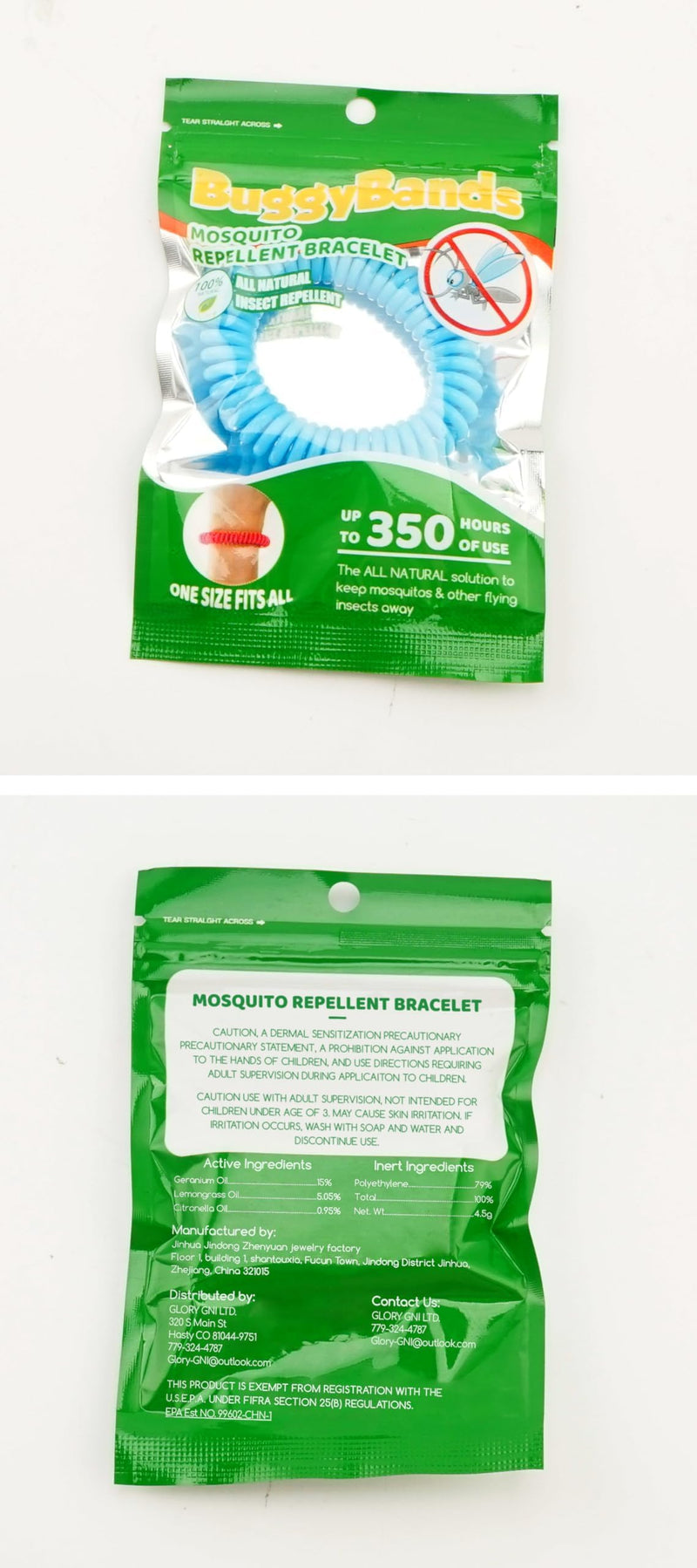 24 Pack Mosquito Bracelets, Mosquito Bands for Adults and Kids with Individually Wrapped & DEET Free, Natural and Waterproof Wristbands Citronella Bracelets for Camping Hiking 1 Count (Pack of 24) - BeesActive Australia