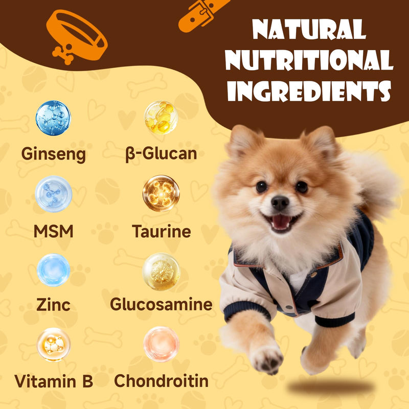 Mushroom Chews for Dogs - Turkey Tail Mushroom for Dogs - Dog Lumps & Bumps - Immune Health Support, Digestive,Cellular, Joint, Skin, Coat - Reishi, Lions Mane, Shiitake - 160 Chews