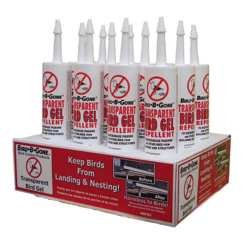 Bird B Gone - Transparent Bird Gel - Pigeon Deterrent for Balcony, Bird Deterrents for Outside, Bird Repellent Devices Outdoor