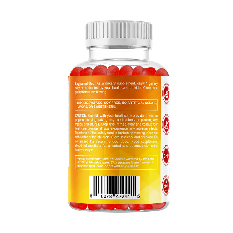Vitamatic Sugar Free Vitamin D3-120 Pectin Based Gummies - Great Taste - Healthy Bones, Mood & Immune System Function - Non-GMO - 120 Servings (1000 IU) | Natural Strawberry Flavor, Sugar Free, Non GMO, Gluten Free 1000 IU