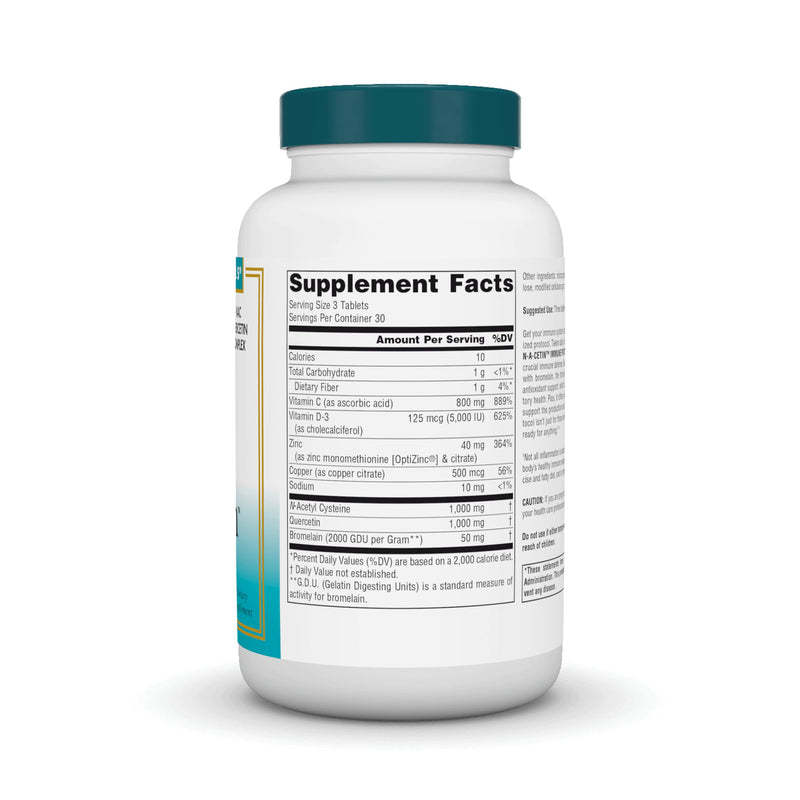 Source Naturals Wellness N-A-Cetin Immune Protocol, 90 Tablets | NAC Quercetin Complex | Crucial Immune Defense*