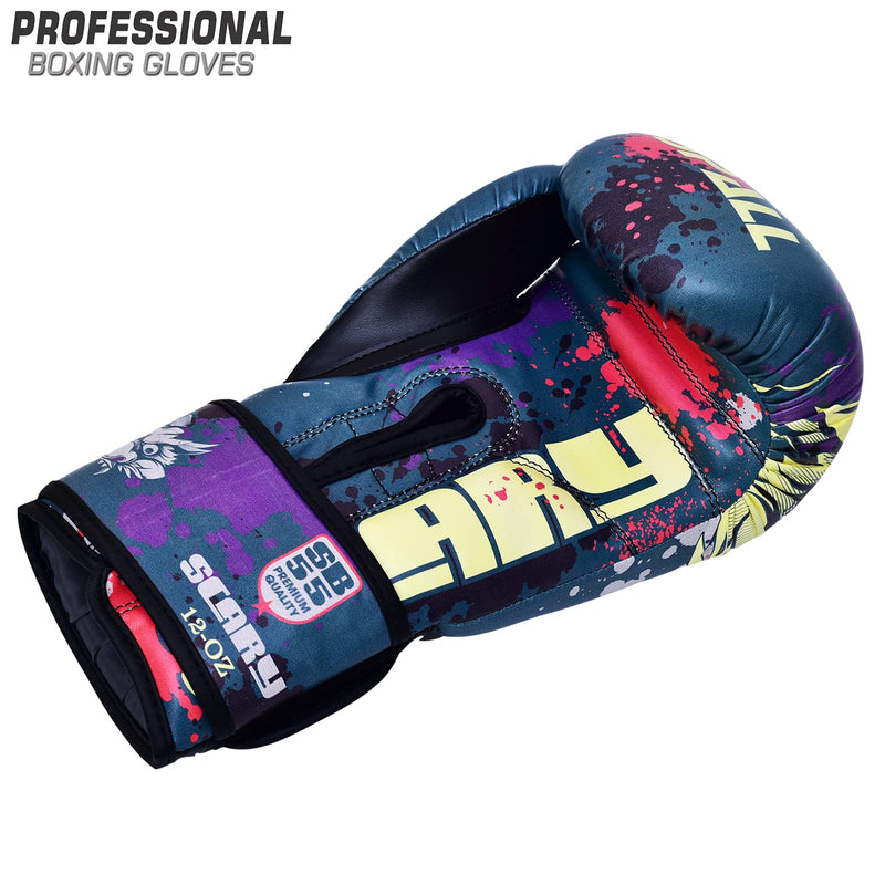 Spall Pro US Boxing Gloves for Men & Women - Pro Training Sparring Punching Gloves - Muay Thai MMA, Kickboxing Heavy Bag Workout Leather Boxing Gloves Green 6 OZ