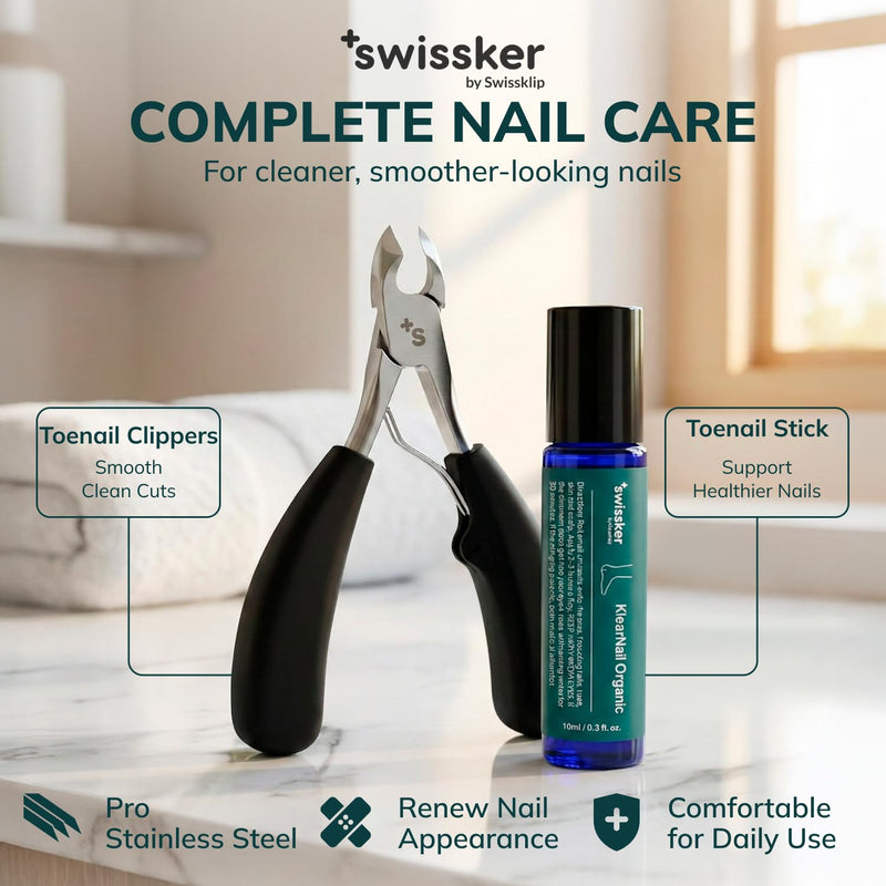 Swissklip KlearNail Toenail Stick | Medi-Care Treatment | Natural Solution for Healthy Nails I Suitable For Foot, Toe, and Fingernail I For Brittle Toenails – 10ml / 0.3 Fl. Oz. Pack 1 - Made in USA 0.3 Fl Oz (Pack of 1)