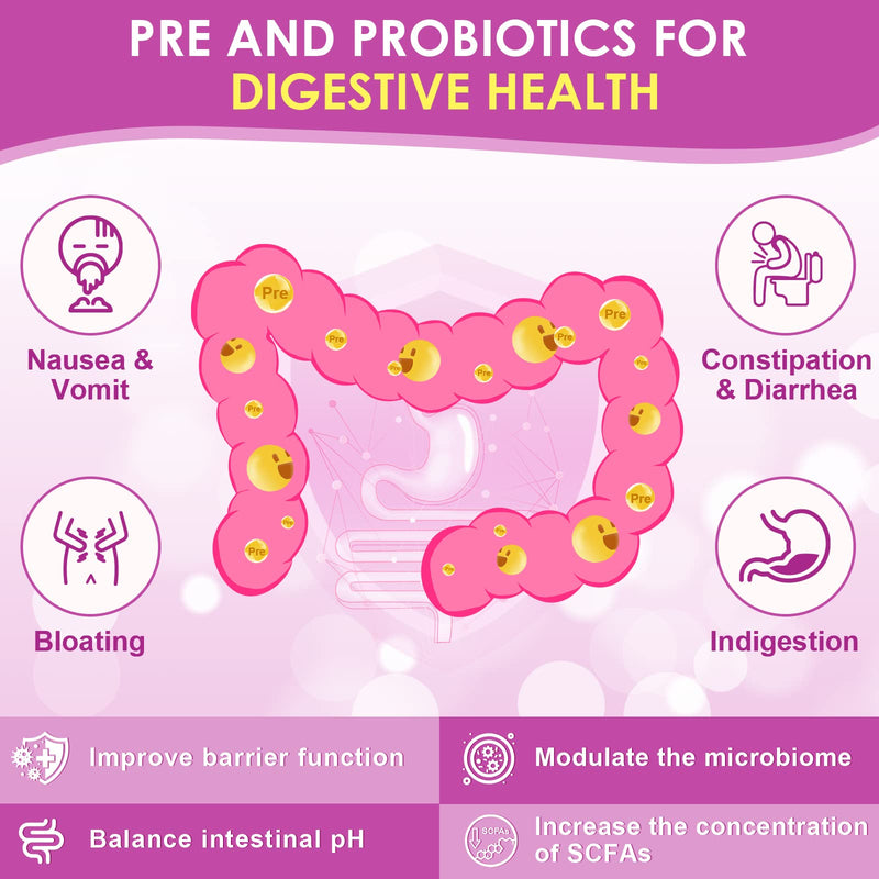 ZEBORA Probiotics for Women Digestive Health, 60 Billion CFU, 90 Tablets | Prebiotics and Probiotics for Immune Support and Gut Health, Gluten and Soy Free, Supports Healthy Digestion