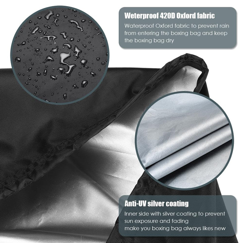 Punching Bag Cover Outdoor Standing Boxing Bag Cover Waterproof Freestanding Punching Bag Protective Cover Free Standing Boxing Bag Cover 30"Dx69"H