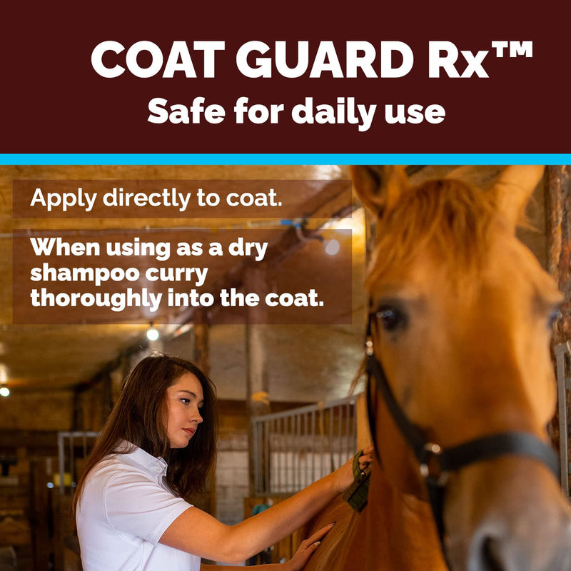 Coat Guard Rx™ Large 16 oz. Daily Preventative Powder for Horses - Coat and Skin treatment & Dry Shampoo for Horses. 16Oz - BeesActive Australia