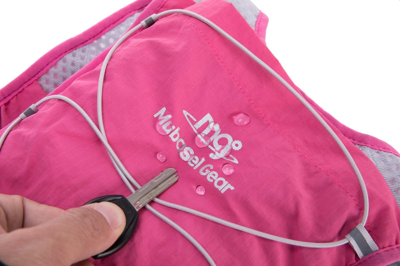 Lightweight Running Vest for Women and Men Hydration Backpack Pack with 1.5L Water Bladder Bag Running Gear Accessories for Hiking Trail Cycling Marathon Hot Pink