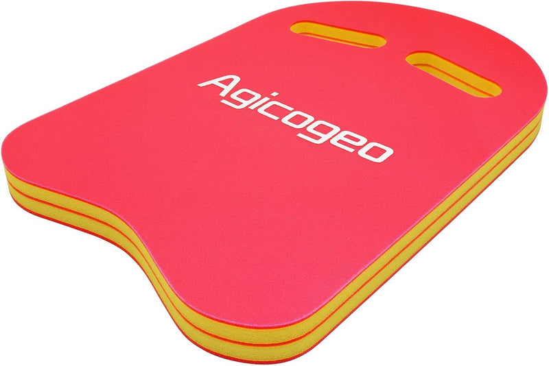 Agicogeo Swimming Training Kickboard for Adults, High Buoyancy Swim Kickboard for Kids, Swimming Class Pool Aids Float Equipment Adult Large Black - BeesActive Australia