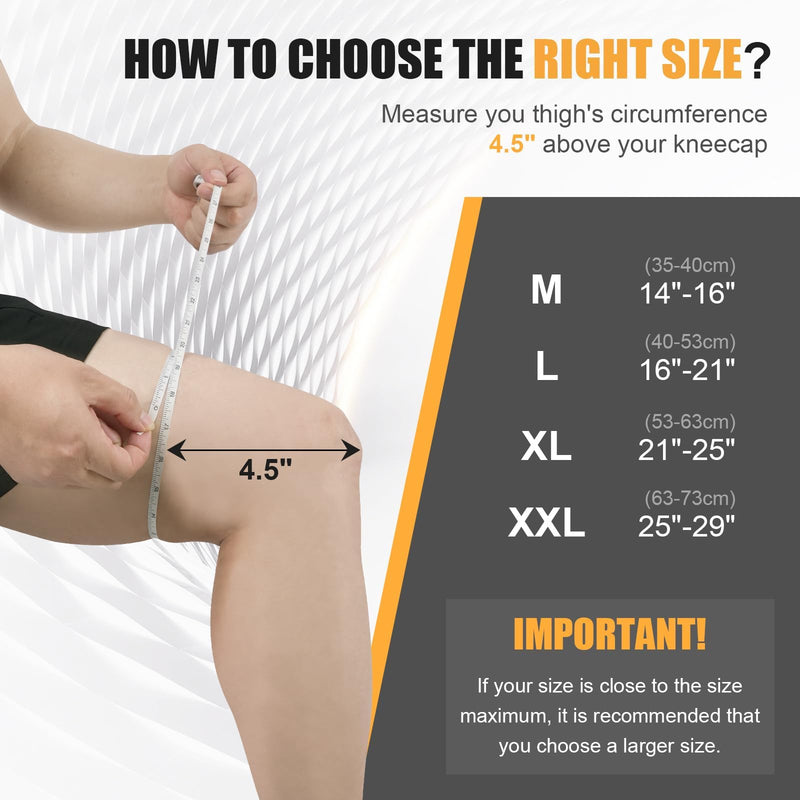 Hinged Knee Brace, Adjustable Knee Support Wrap for Men and Women, Pain Relief Swelling and Inflammation, Patellar Tendon Support Sleeve for Helping Relieve Strains, Sprains, ACL and MCL Injuries (Medium) Medium