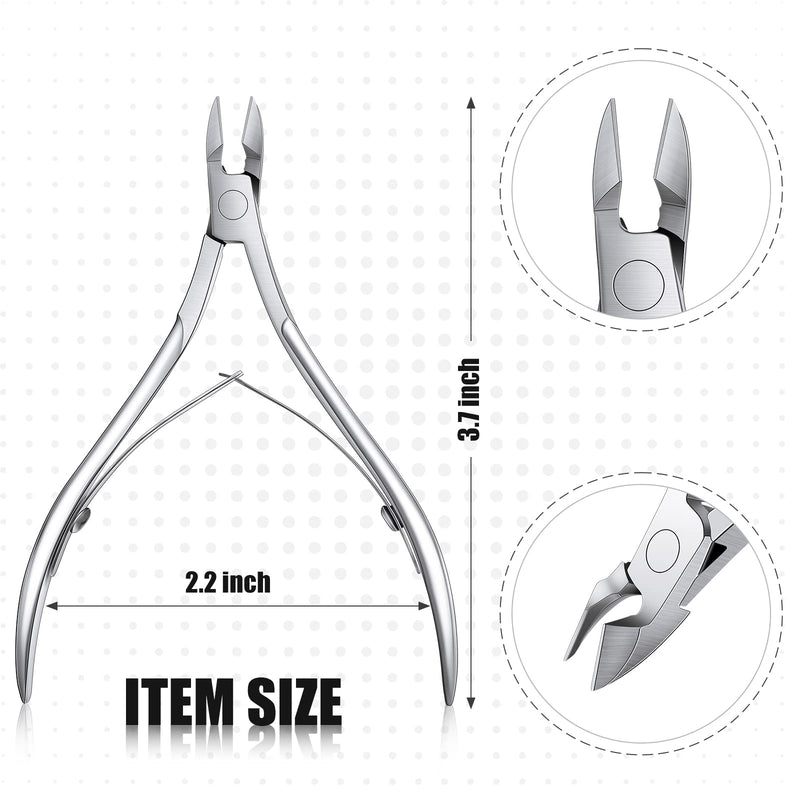 Chumia 20 Pcs Cuticle Trimmer Stainless Steel Cuticle Nippers, Nail Edge Cutter Clippers Dead Skin Trimmer Pointed Pedicure Manicure Nipper Remover Care Tools Bulk for Fingernails Toenails(Silver) Silver - BeesActive Australia