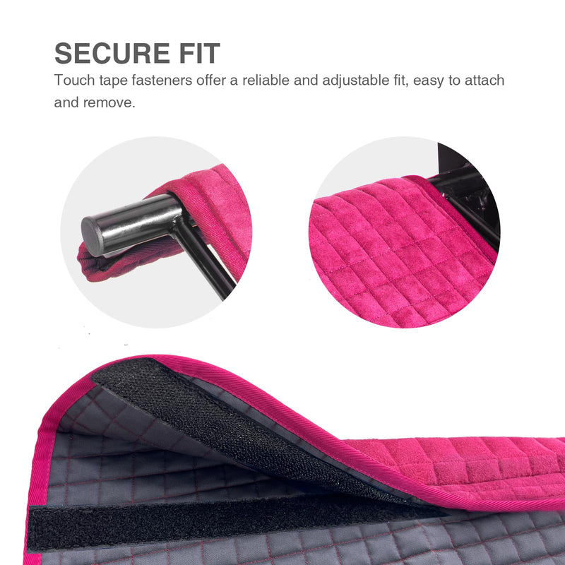 Harrison Howard Wall Mount Saddle Rack Suede Saver Adds Protection to Underside of Saddle Prevents Bar Indentations Secure Saddle Use with Saddle Rack, Saddle Saver Only Magenta - BeesActive Australia