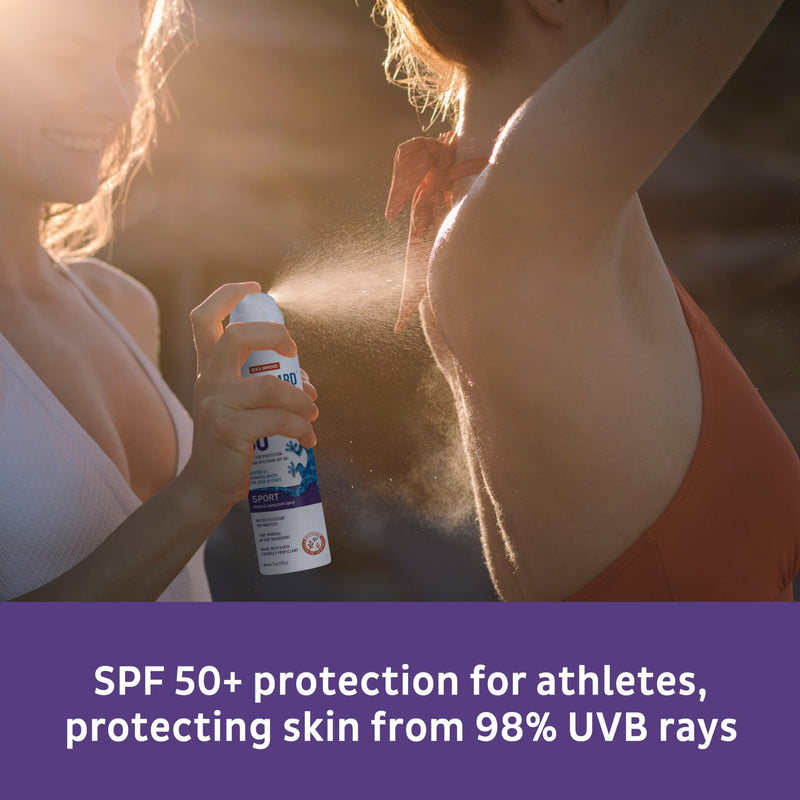 BLUE LIZARD Sport Mineral Sunscreen Spray SPF 50+, Dermatologist-Recommended Brand, Broad-Spectrum UVA/UVB Protection, Water-Resistant, Zinc Oxide Formula, Vegan, 5 fl oz SPF 50+ - BeesActive Australia