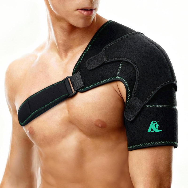 KD Shoulder Ice Pack Brace: Cold & Hot Gel Therapy Wrap for Shoulder Pain, Rotator Cuff, and Post-Surgery Recovery Regular