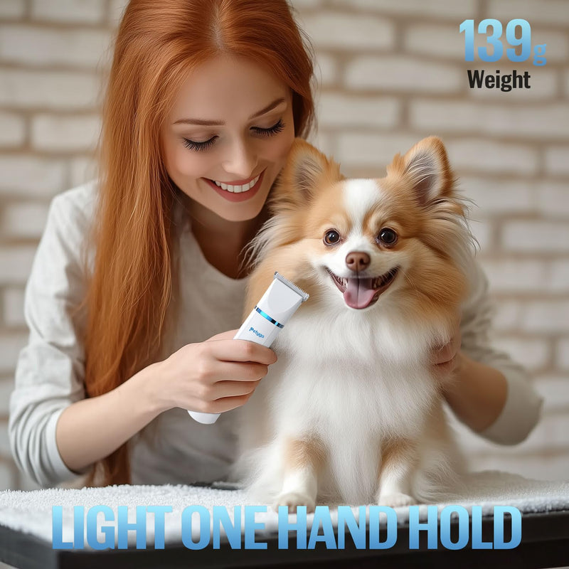 3-in-1 Dog Grooming Clippers Kit - Rechargeable Low Noise Pet Trimmer Set with Paw Trimmer, Cordless Nail Grinder, Shaver for Small Dogs & Cats - Includes 4 Guide Combs & USB Cable - BeesActive Australia