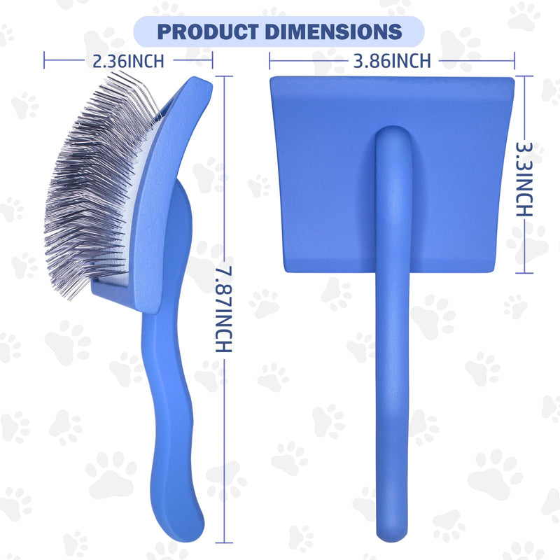 Dog Slicker Brush for Goldendoodles & Golden Doodle Brush for Grooming Kit - Dog Brush for Goldendoodle, Labradoodle, Poodles - Pet Hair Brush for Medium & Long Haired Dogs - Large(Dark Blue) DarkBlue - BeesActive Australia