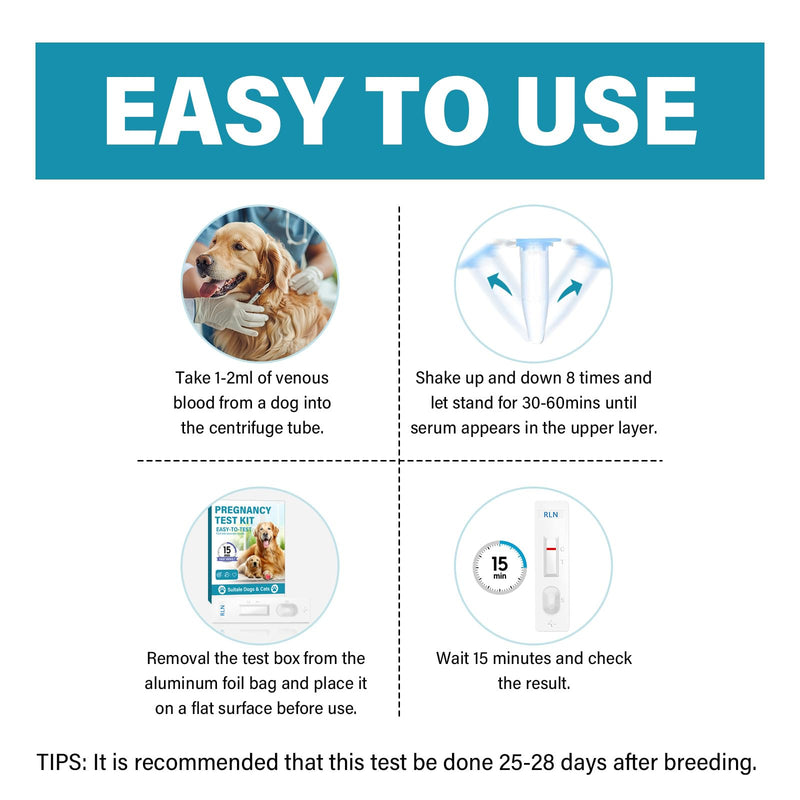 Dog Pregnancy Test Kit at Home - Accurate and Fast Dog Pregnancy Test, Convenient & Disposable Pregnancy Tests Strip (1PCS) 1 Count (Pack of 1)
