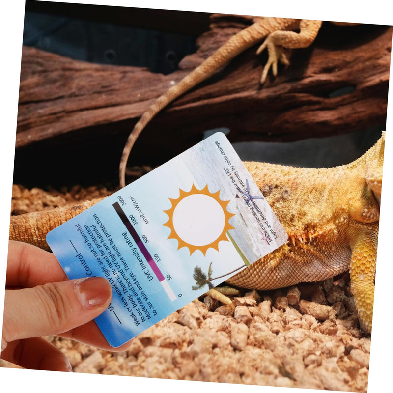 COLLBATH 10 pieces UV test cards for reptiles UV identification cards for checking UV intensity UVC test tools for terrariums Reusable and precise measurement - BeesActive Australia