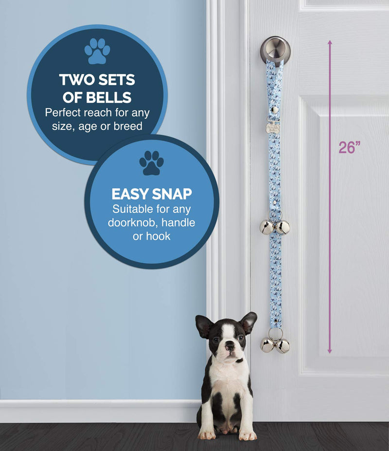 The Original Dog Potty Doorbell, Dog Bells for Potty Training & Puppy Housebreaking, Potty Train Your Dog in Days, Made in America, Home is Where The Dog is Design One Size - BeesActive Australia