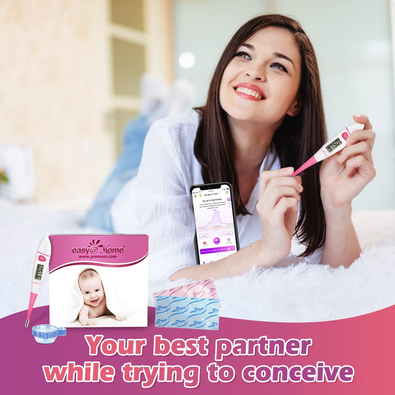 Easy@Home Ovulation Test Kit: 50 Ovulation Strips & 20 Early Pregnancy Tests & One Basal Body Thermometer & Urine Cups 71 Count (Pack of 1) - BeesActive Australia