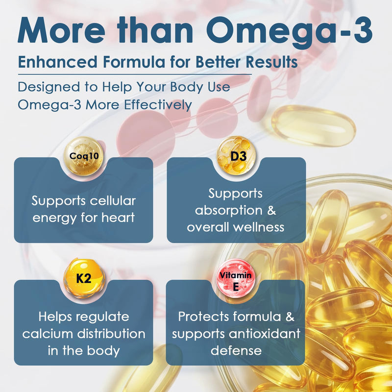 NATURE TARGET Omega 3 Fish Oil 2000mg, 120 Softgels | High-Purity Fish Oil, Rich in Omega-3 Fatty Acids, Supports Heart & Immune Health, Easy to Absorb, No Fishy Aftertaste 120 Count (Pack of 1)