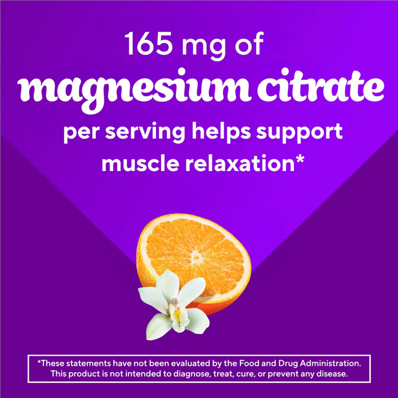 Vitafusion Magnesium Citrate Gummy | 165mg | 60 Gummies | for Adult Women & Men | Orange Vanilla Flavor | Gluten-Free Vitamin Supplement 60 Count (Pack of 1)