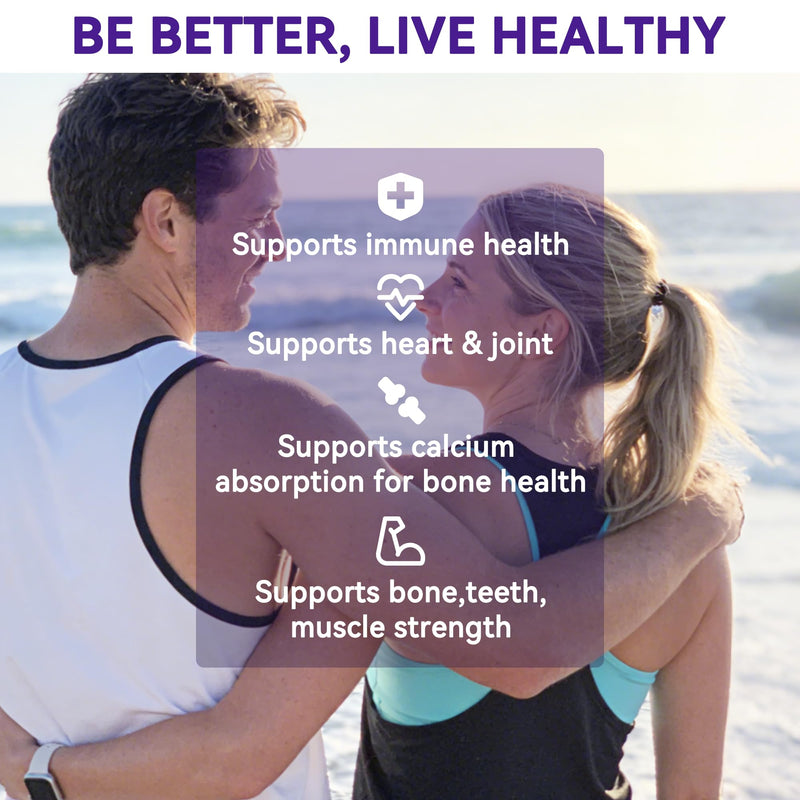 4000 IU Vitamin D3 & 200 mcg K2 MK-7 Vitamin K2 (MK7) with D3 Supplement Supports Bone, Calcium Balance, Immunity & Mood 2 in 1 Formula Easy to Swallow D & K Complex, 120 Softgels