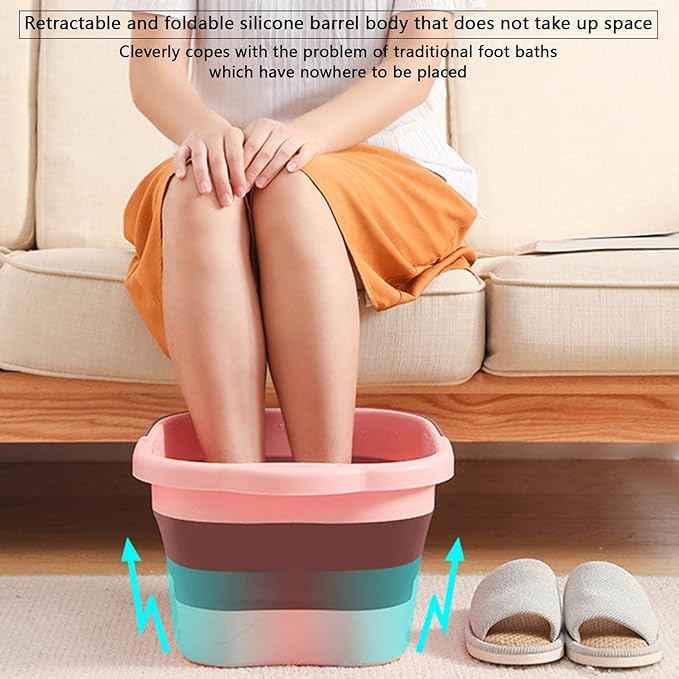 Foldable Foot Bath Tool - Tub Basin Tools Foot Spa Foldable Foot Bath Tub | Foot Soaking Bath Basin Foldable Foldable Foot Bath Bucket Tub for Home Spa Outdoor Travel - BeesActive Australia
