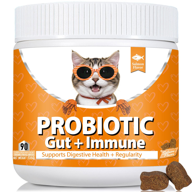 Bailey & Buddies Probiotic Cat Supplements- Natural Pumpkin Powder for Healthy Gut & Sensitive Tummy. Reduces Scooting, Loose Stools, Smelly, Itchy Ears for Small, Medium Cats