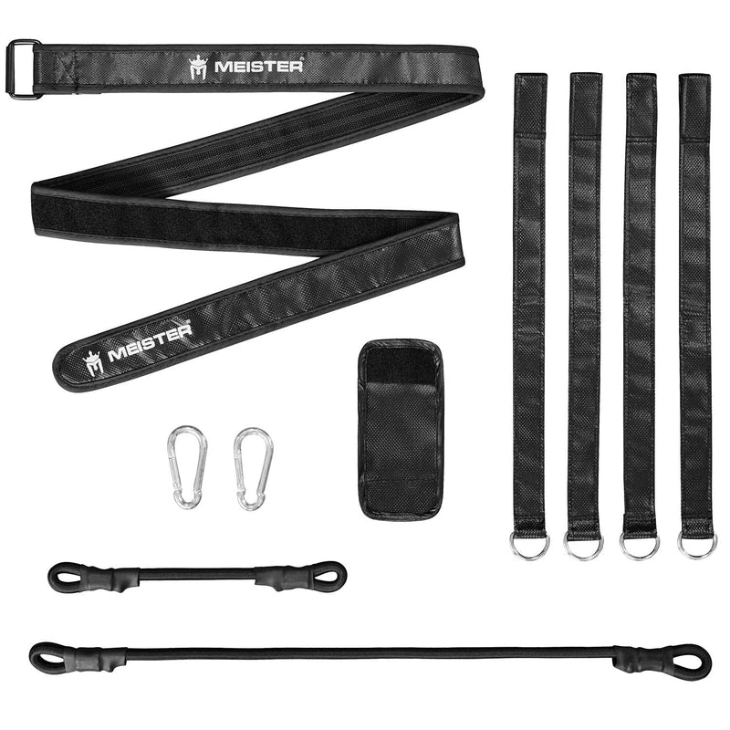 Meister Double-End Attachment Kit - Anchor Any Heavy Bag for Boxing & MMA Black Fits 12.5" - 15.0" Diameter Heavy Bags - BeesActive Australia