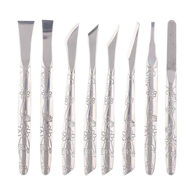 8Pcs Ingrown Toenail Removal Kit, Stainless Steel Pedicure Kit, Pedicure Knife Dead Skin Removal, Ingrown Toenail Treatment Tool Set with A PU Leather Box - BeesActive Australia