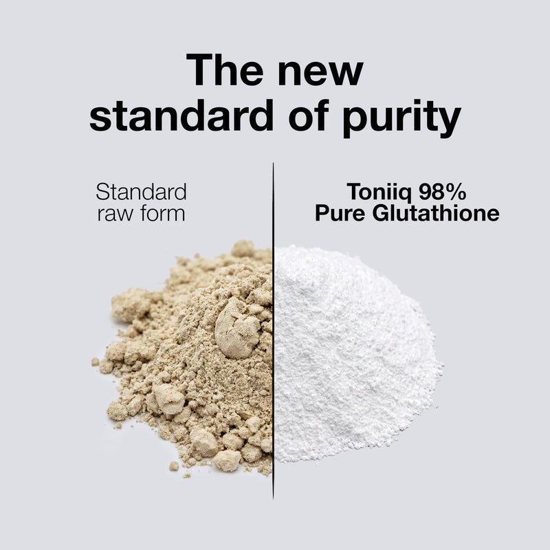Toniiq NSF Certified Ultra High Strength Glutathione Capsules - 1000mg | Concentrated Formula—98%+ Purified and Bioavailable—Non-GMO Fermentation—240 Capsules Reduced Glutathione Supplement 240 Count (Pack of 1)