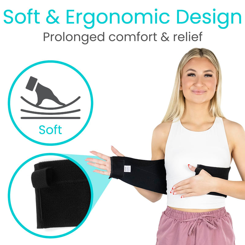 Vive Broken Rib Brace for Women, Men - Rib Cage Support Belt for Fractured, Cracked, Broken or Bruised Ribs - Post Surgery Compression Garment Wrap - Diastasis Recti Belly Band Medium - BeesActive Australia