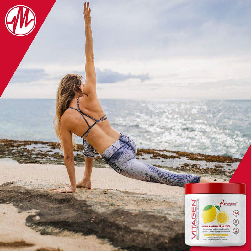 Metabolic Nutrition Vitagen, Vitamin Adaptogen Complex, 240 g, Health & Wellness Solution (Lemonade) Lemonade