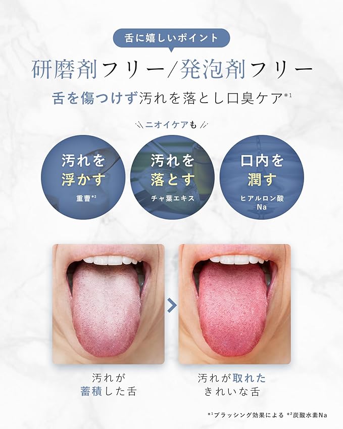 Fisth White Tongue Polish Gel 2.8 oz (80 g) Tongue Cleaner, Tongue Moss, Removal, Tongue Dirt, Bad Breath Care, Mint Flavor - BeesActive Australia