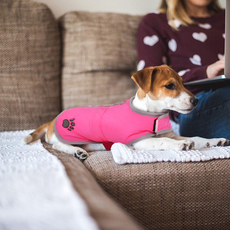 Queenmore Cold Weather Dog Coats Loft Reversible Winter Fleece Dog Vest Waterproof Pet Jacket Available in Extra Small, Small, Medium, Large Extra Large Sizes Pink - BeesActive Australia