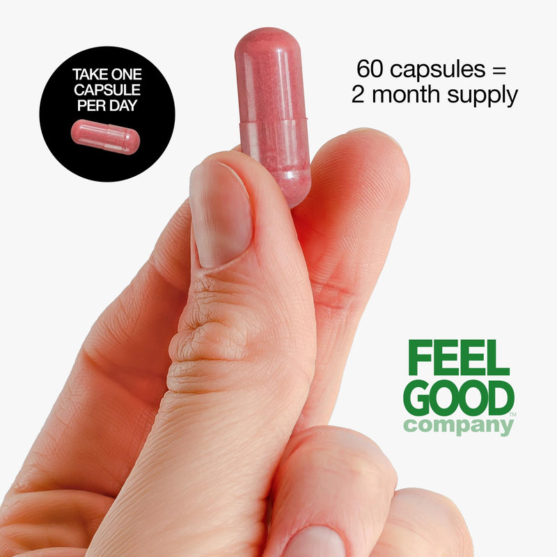 FEEL GOOD Superfoods 1000mg Immune Support Capsules Made with 25 Organic Fruits and Vegetables, Strong Immunity Boosters with Vitamins A, C, D3, and Zinc, 60 Count Vita Extra Strength - 60 Count