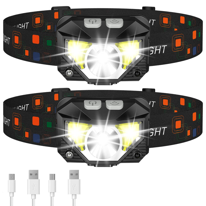 LHKNL TG-T069 1100 Lumen Rechargeable Headlamp Flashlight -6 Packs - BeesActive Australia