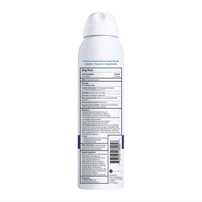 BLUE LIZARD Sport Mineral Sunscreen Spray SPF 50+, Dermatologist-Recommended Brand, Broad-Spectrum UVA/UVB Protection, Water-Resistant, Zinc Oxide Formula, Vegan, 5 fl oz SPF 50+ - BeesActive Australia