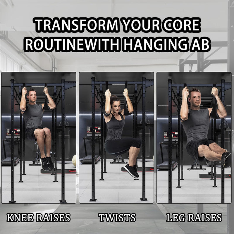 Hanging Ab Straps for Pull Up Bar,Premium Fitness Padded Arm Supports For Core Strength & Abdominal Training,Pull Up Straps,Ab Sling Straps, Workout Straps,For Bodyweight Exercises