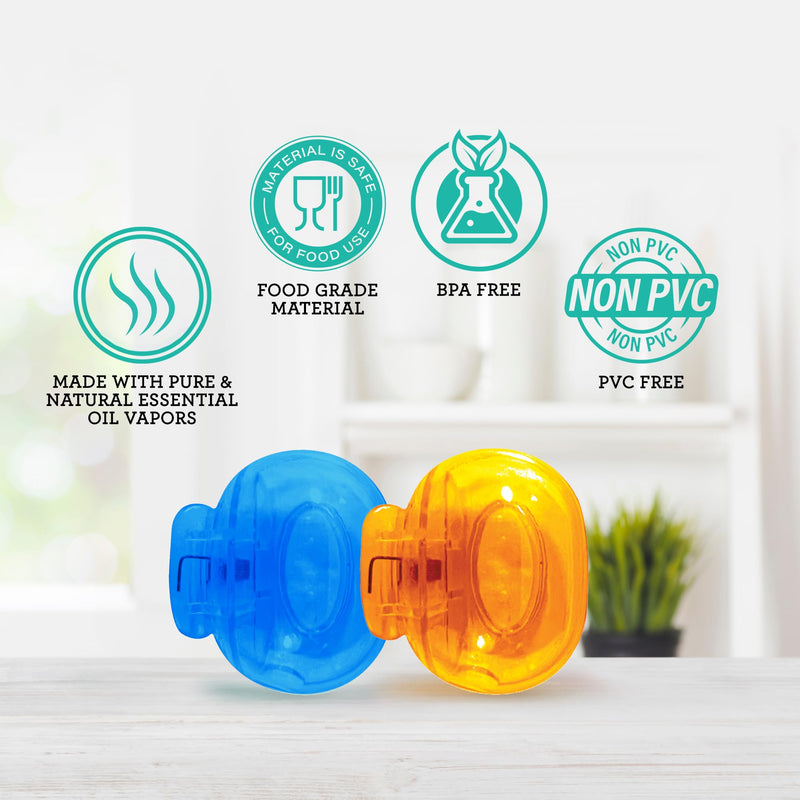 GuruNanda Brush Pods (1 Pack) - Toothbrush Head Cover for Manual & Electric Brushes - Clip-On Plastic Toothbrush Protector with Natural Essential Oil Vapors - Colors Varies, 13-33-001-08388-24 Pack of 1 - BeesActive Australia